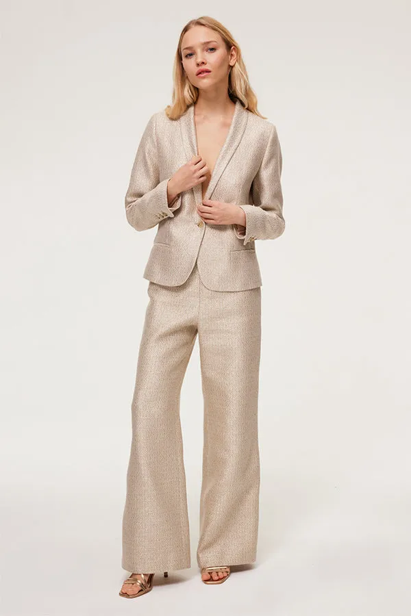 PabloCALYSTA GOLD WIDE-LEG TROUSERS