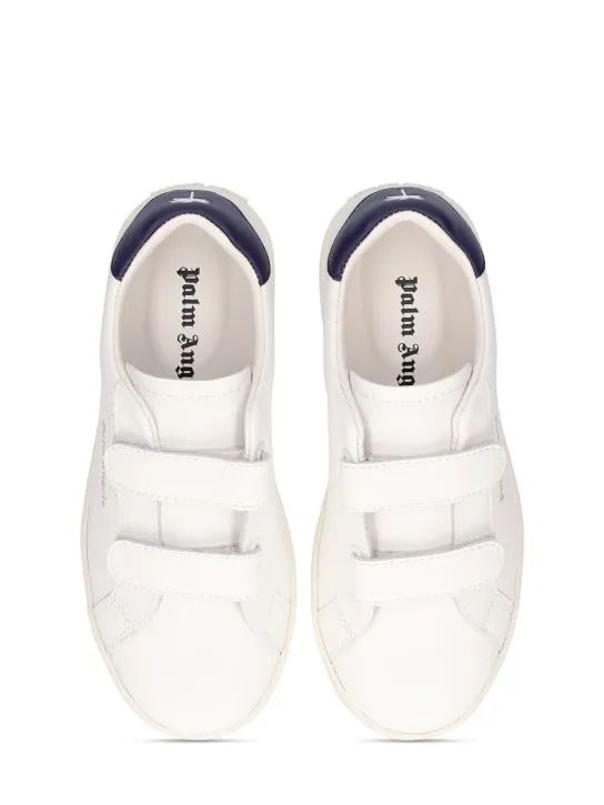 Palm Angels   Logo leather strap sneakers 