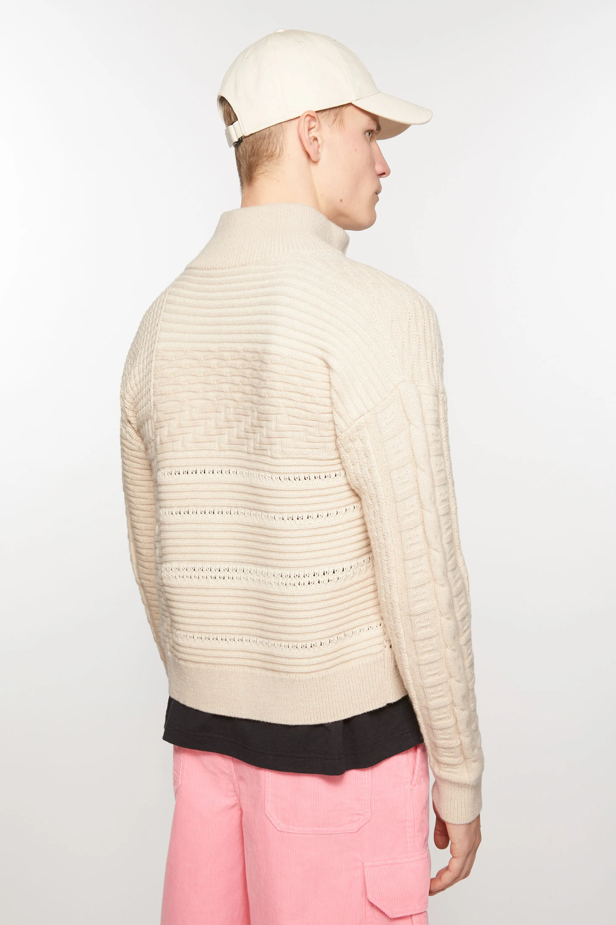 Patchwork knit cardiganUnisex 