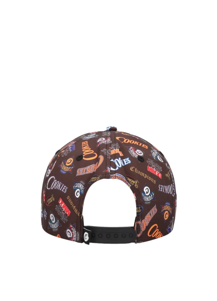 Patterned Snapback Hat with Cookies Print - CM241XSH04