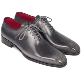 Calfskin Wholecut Oxfords Gray & Black