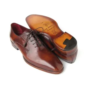 Plain Toe Calfskin Oxfords Brown