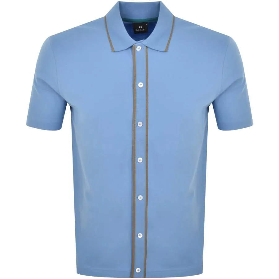 Paul Smith Shirt Sleeve Shirt Blue