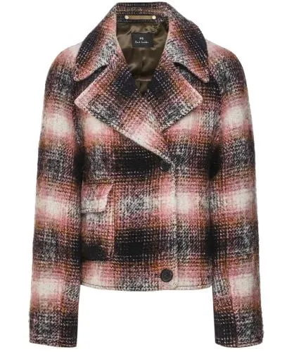 Fashionable Paul Smith Short Check Coat