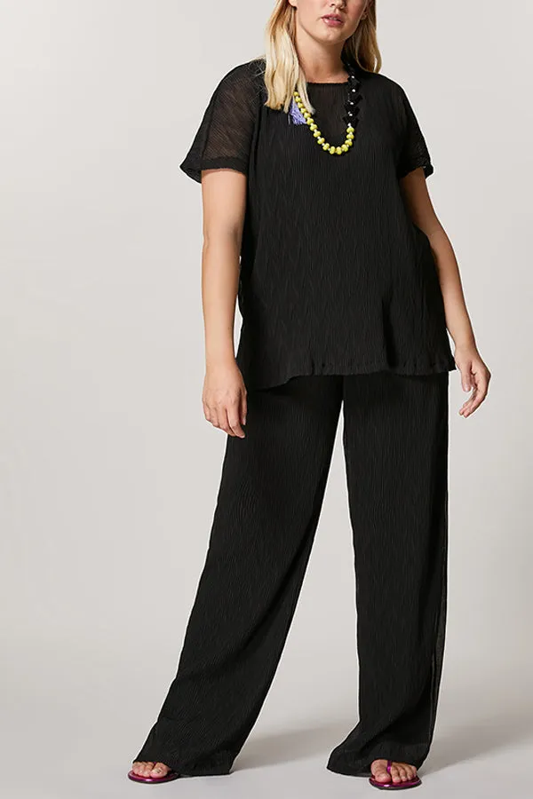 Persona (by Marina Rinaldi) REGIA PLEATED GEORGETTE TROUSERS