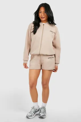 Petite Dsgn Bomber Short Tracksuit