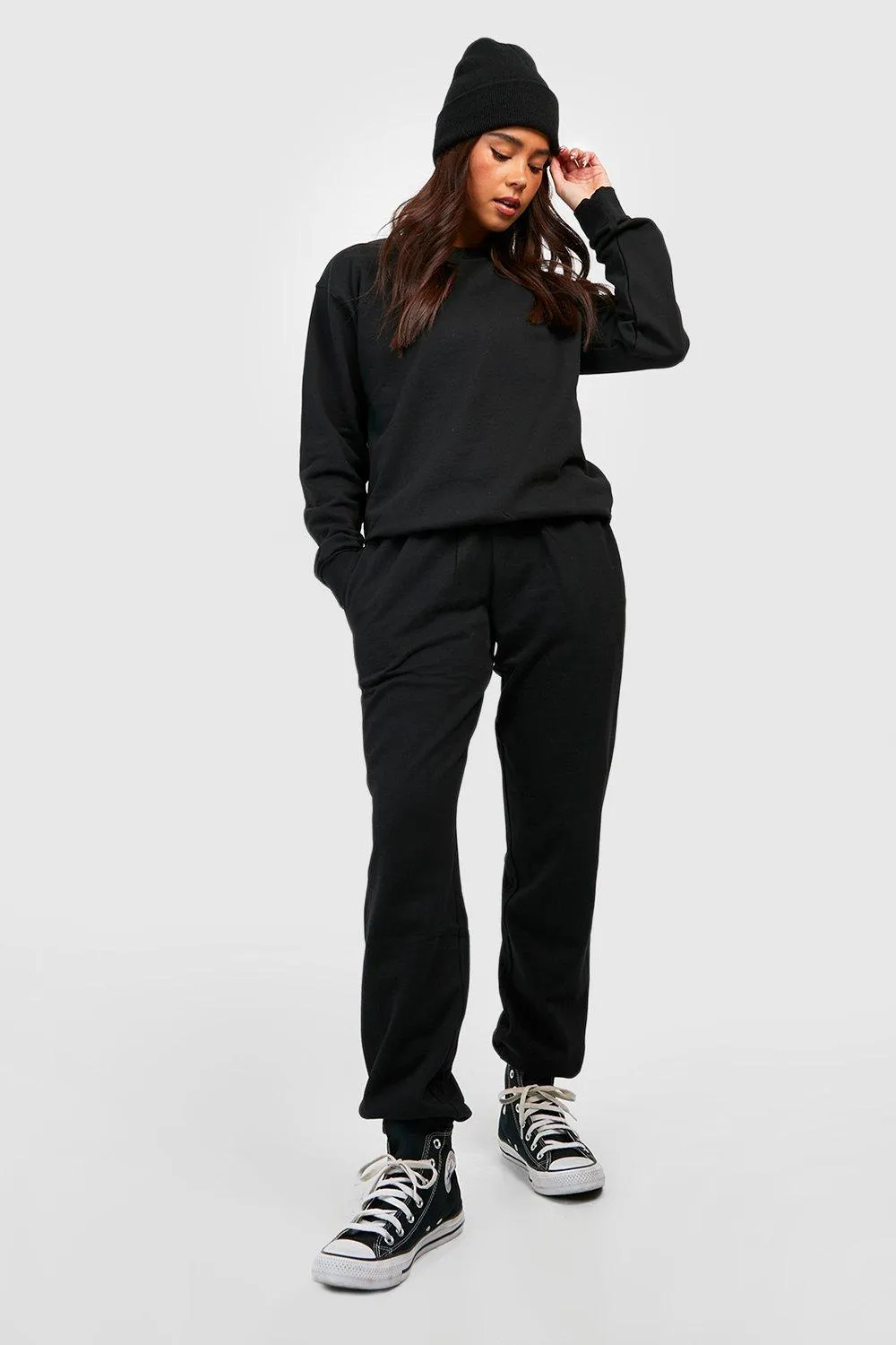 Petite Oversized Sweatshirt Tracksuit