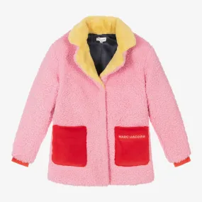 Pink Faux Fur Coat for Teen Girls