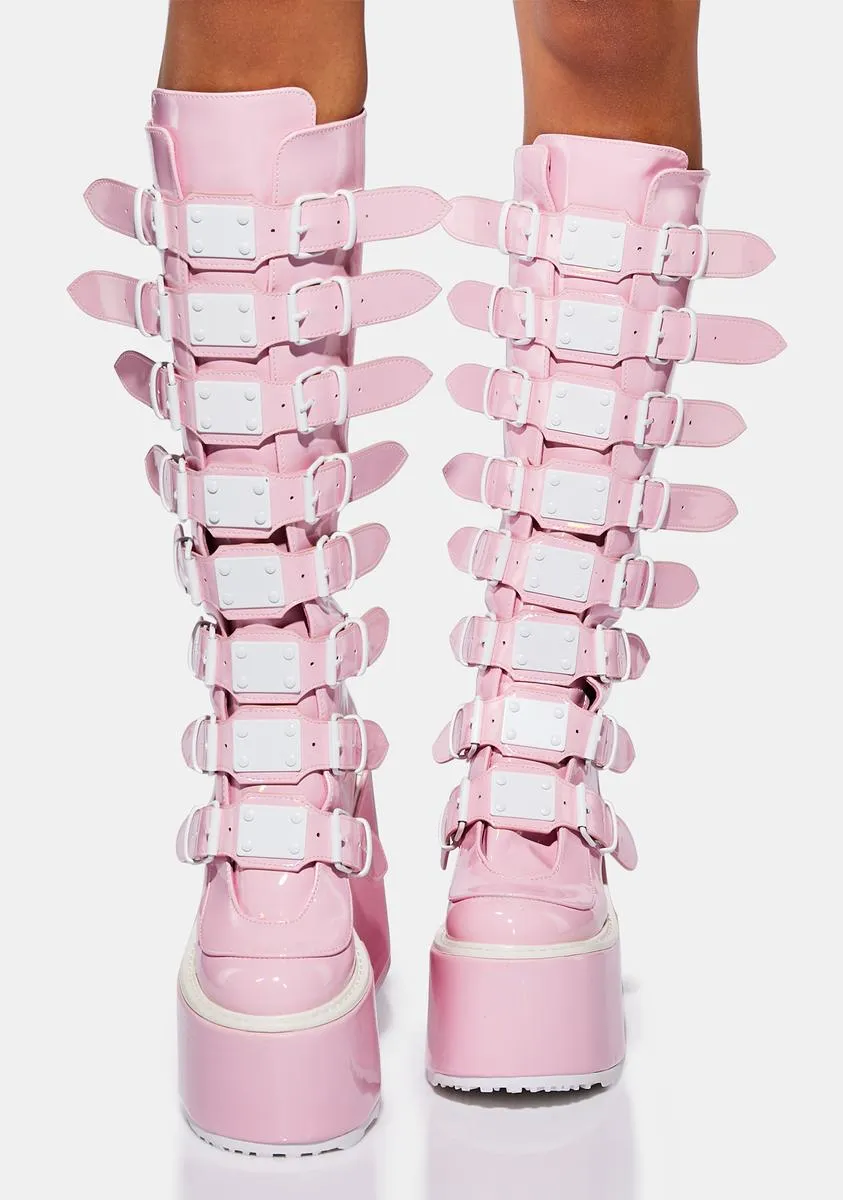 Pink Holographic Trinity Boots