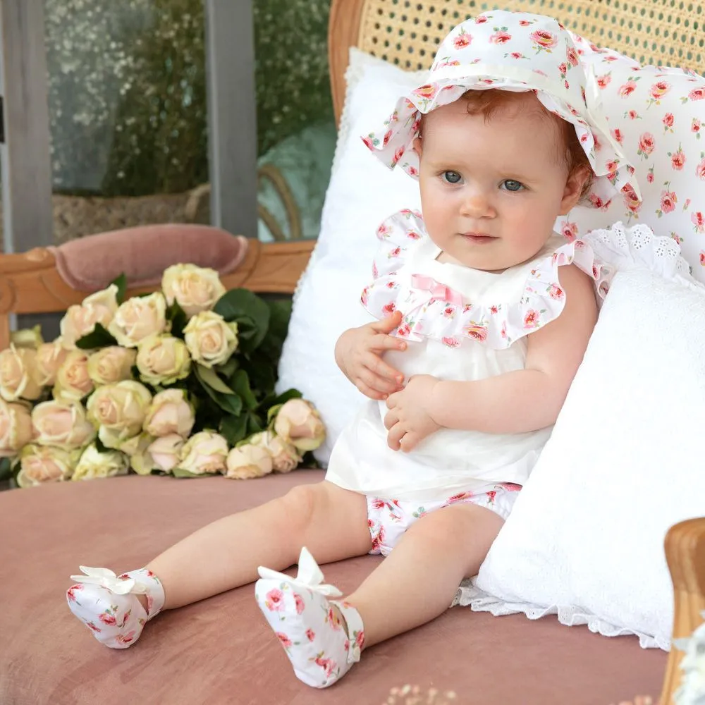 Pink Liberty Print Baby Hat