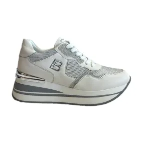 Platform White Sneakers for Women by Laura Biagiotti - Model 8425