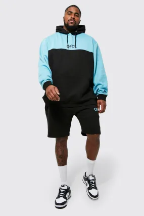 Plus Offcl Tape Colour Block Short Tracksuit