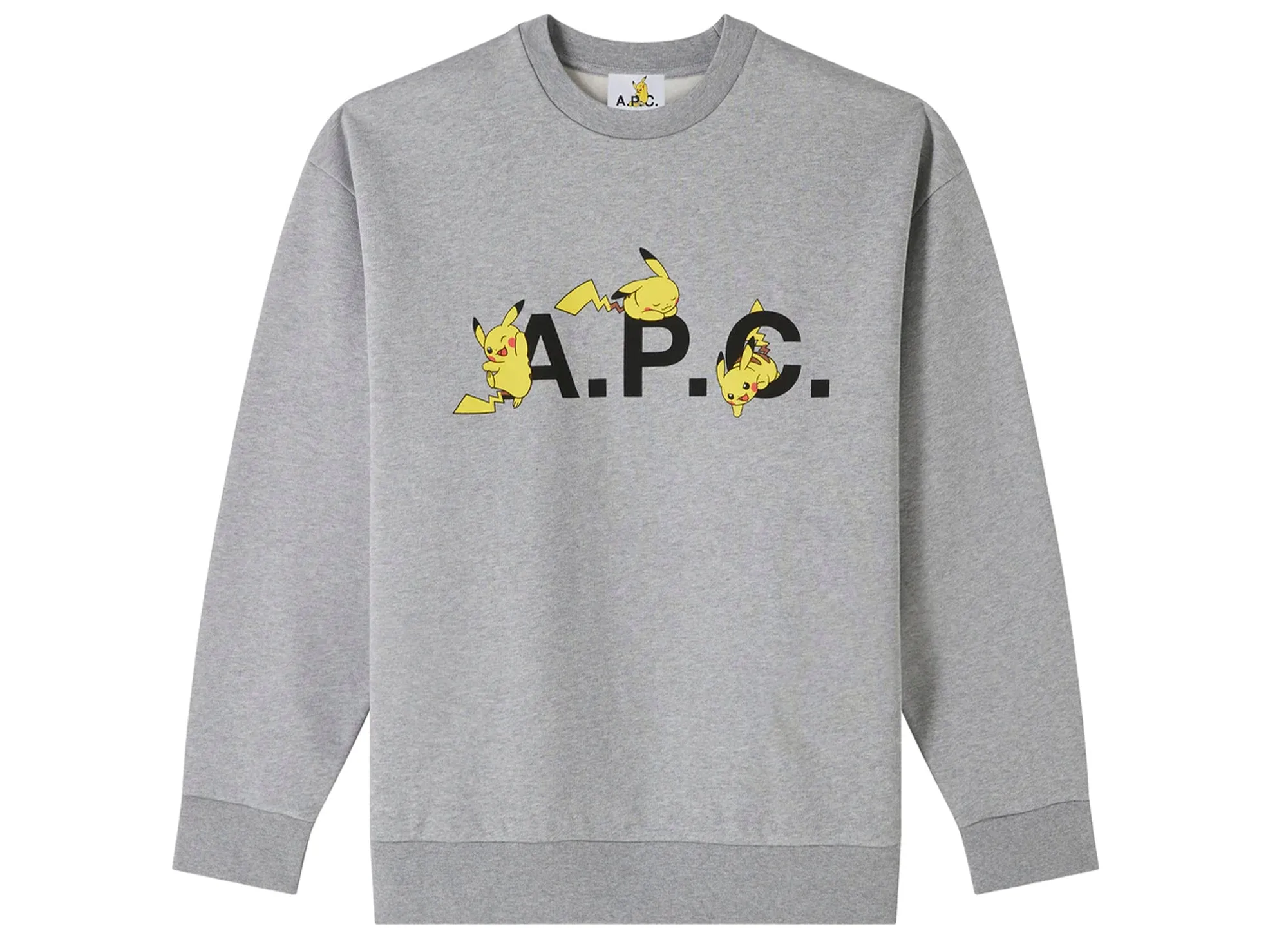 Pokemon Pikachu A.P.C. Sweatshirt Grey