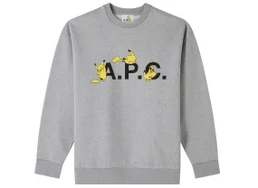 Pokemon Pikachu A.P.C. Sweatshirt Grey