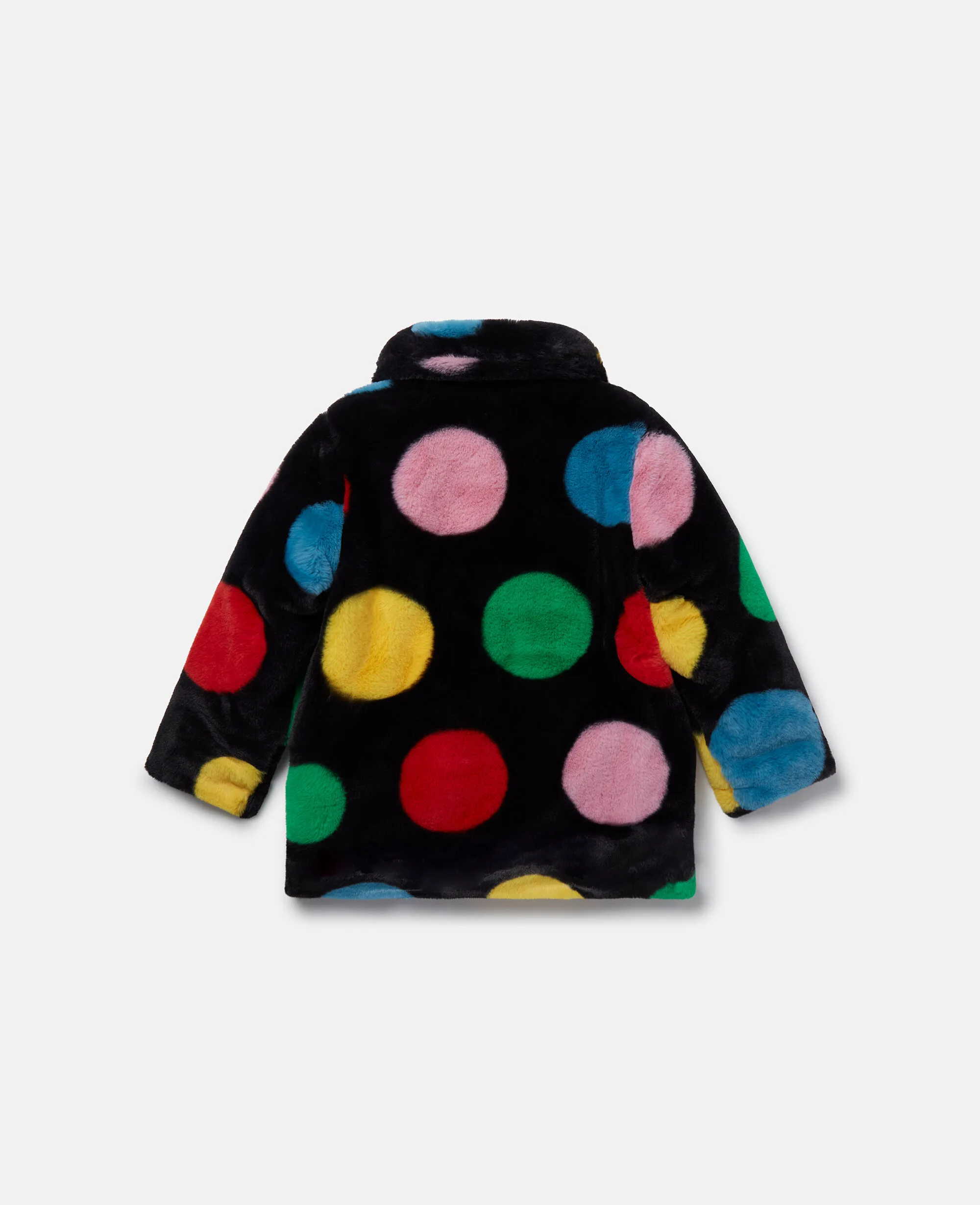 Fluffy Polka Dot Coat