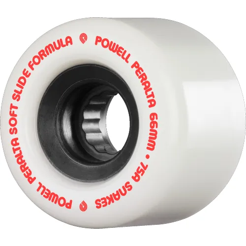 Powell Peralta SSF Snakes Wheels White - 66mm 75A