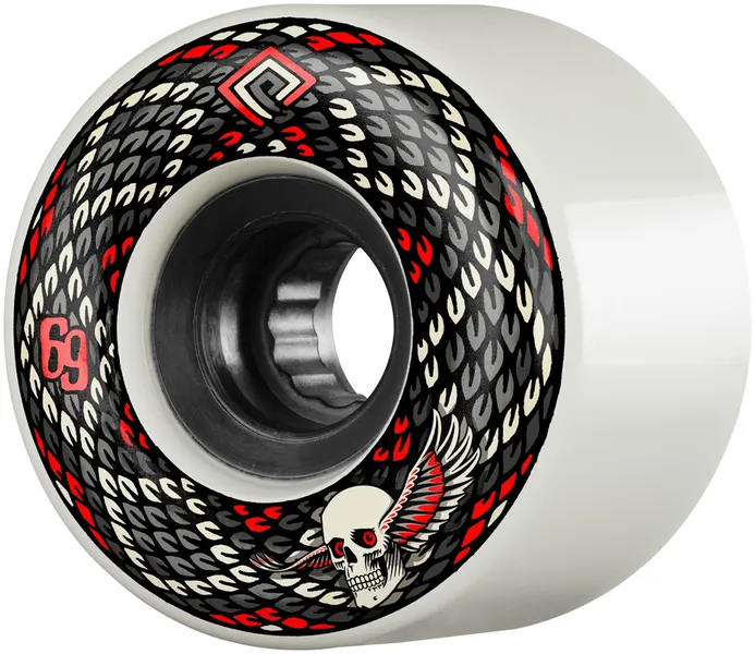 Powell Peralta Wheels 4-Pack Snakes White