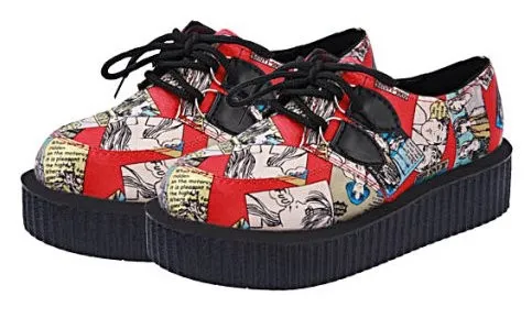 Funky Harajuku Cartoon Platform Shoes