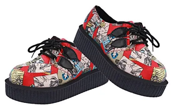 Funky Harajuku Cartoon Platform Shoes