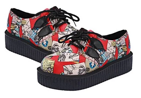 Funky Harajuku Cartoon Platform Shoes