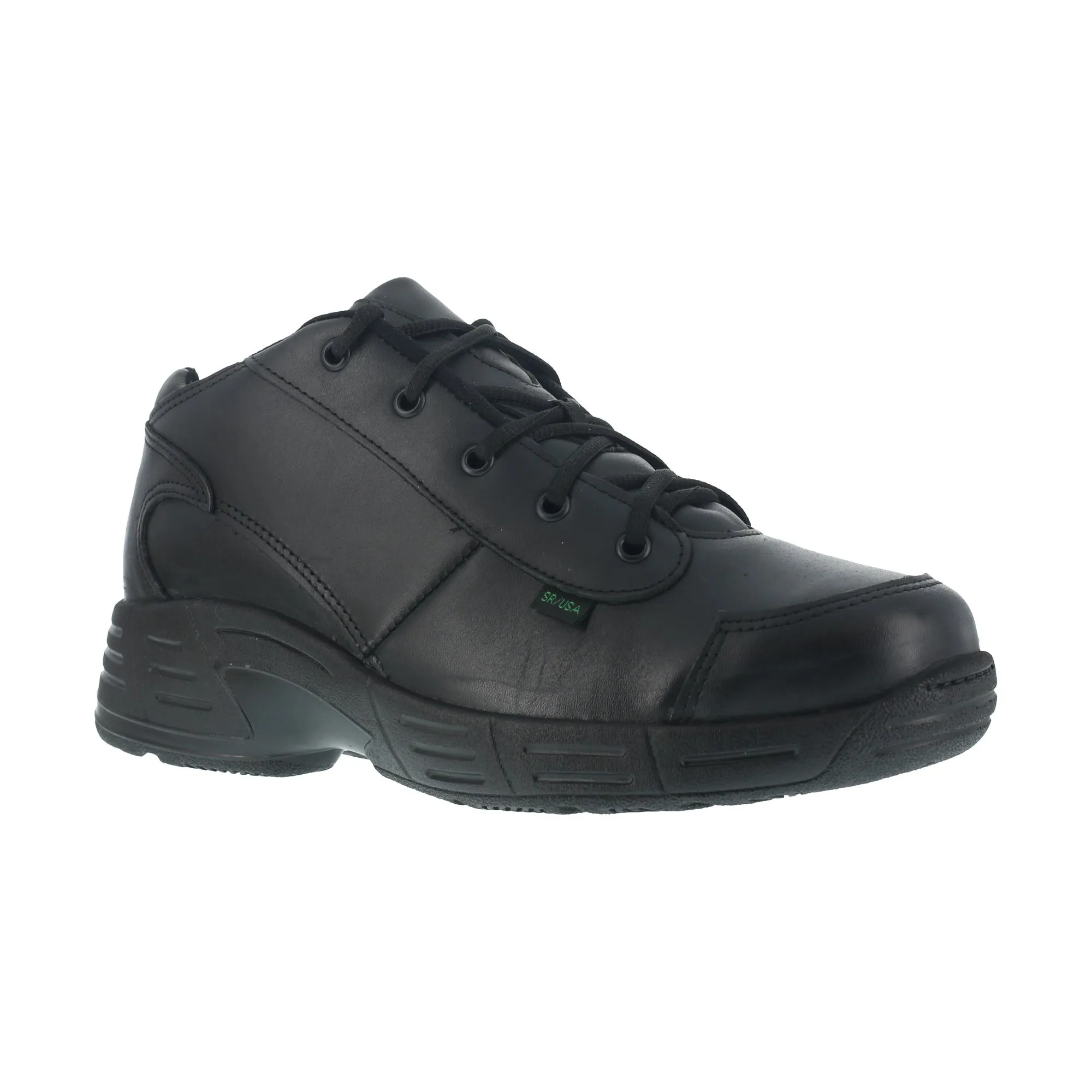 Men's Postal TCT Mid Black Leather Work Oxfords from Reebok