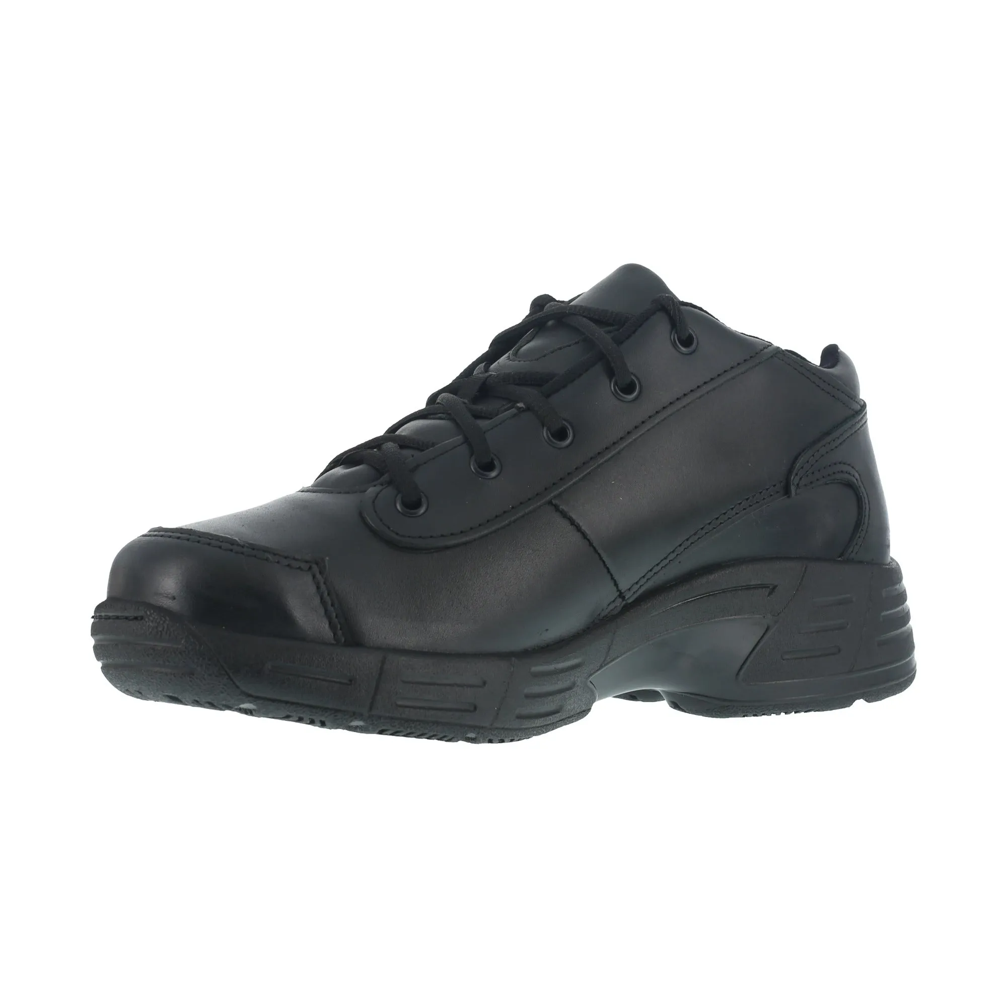 Men's Postal TCT Mid Black Leather Work Oxfords from Reebok