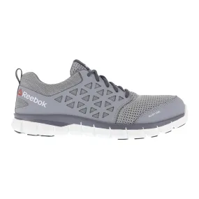 Men's Grey Mesh Alloy Toe Work Oxfords from Reebok