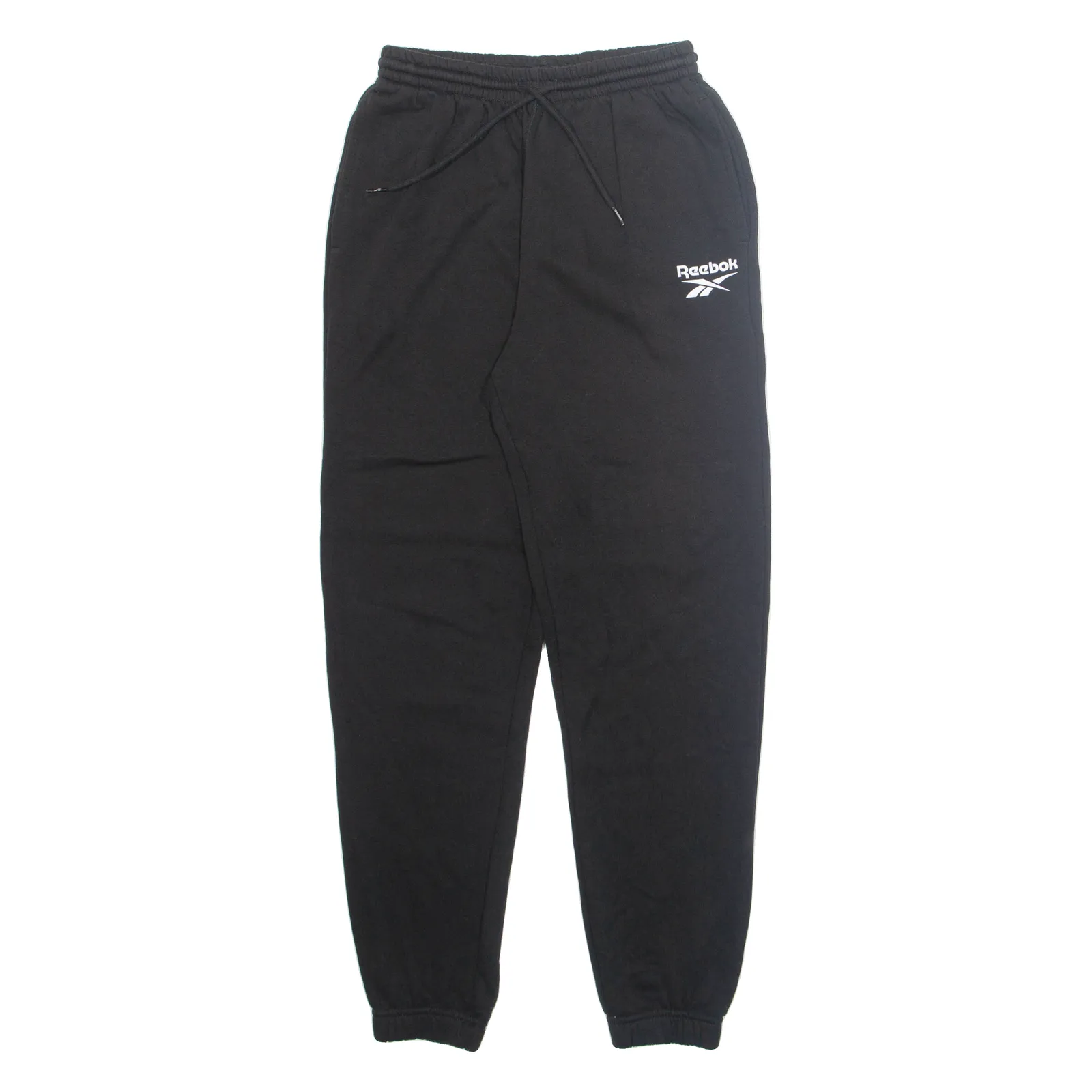 REEBOK Mens Joggers Black Tapered XS W24 L27