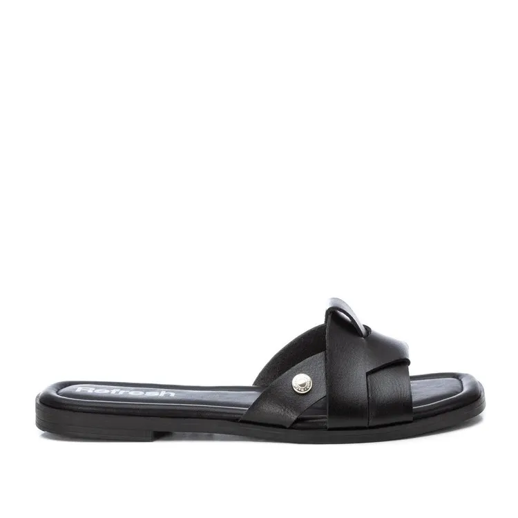 Refresh 171551 Black Women's Flat Sandals