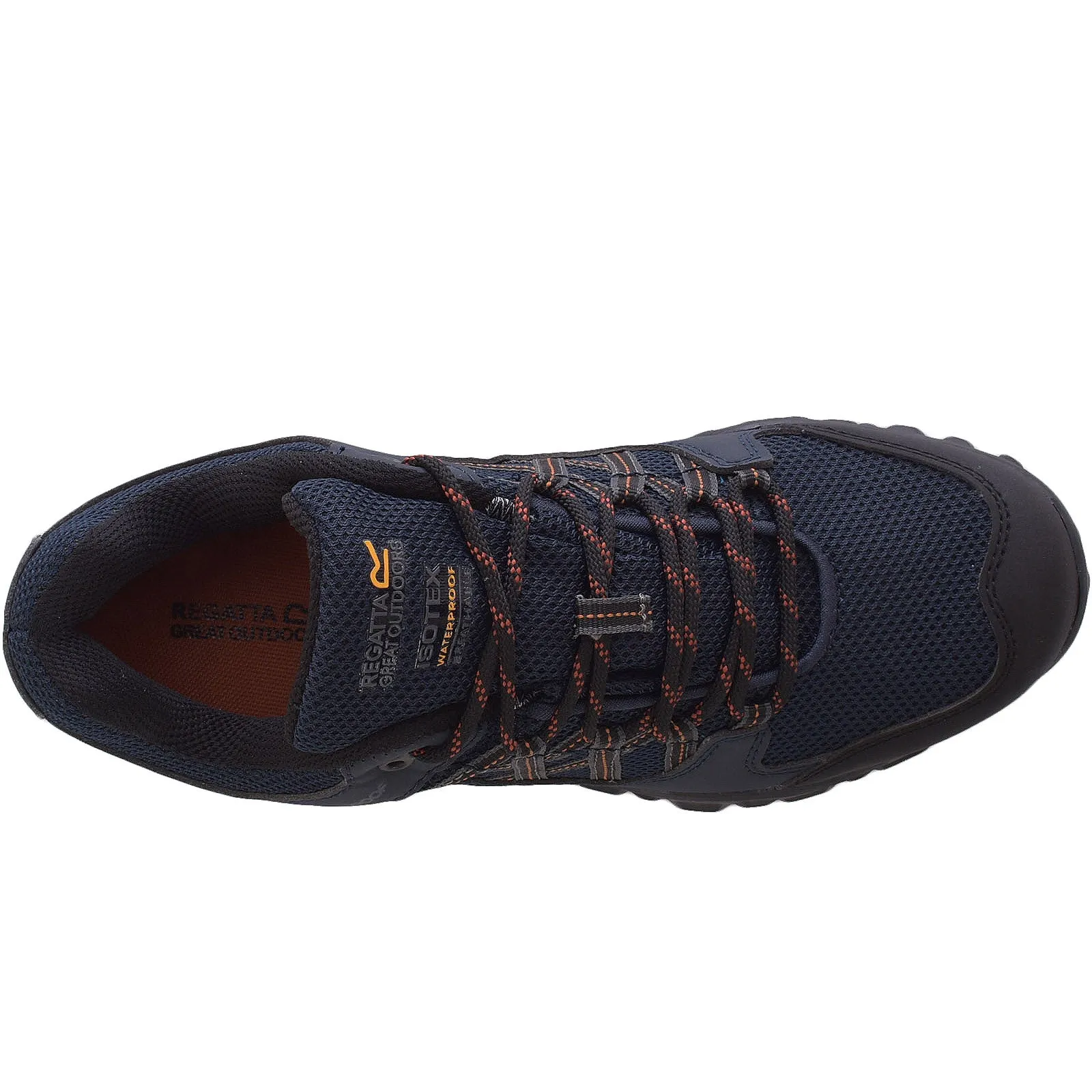 Regatta Mens Edgepoint III Water Resistant Walking Trainers - Navy