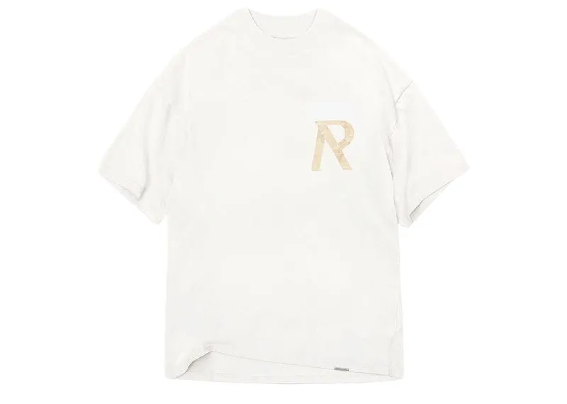 Represent Masking Tape Initial T-Shirt Flat White