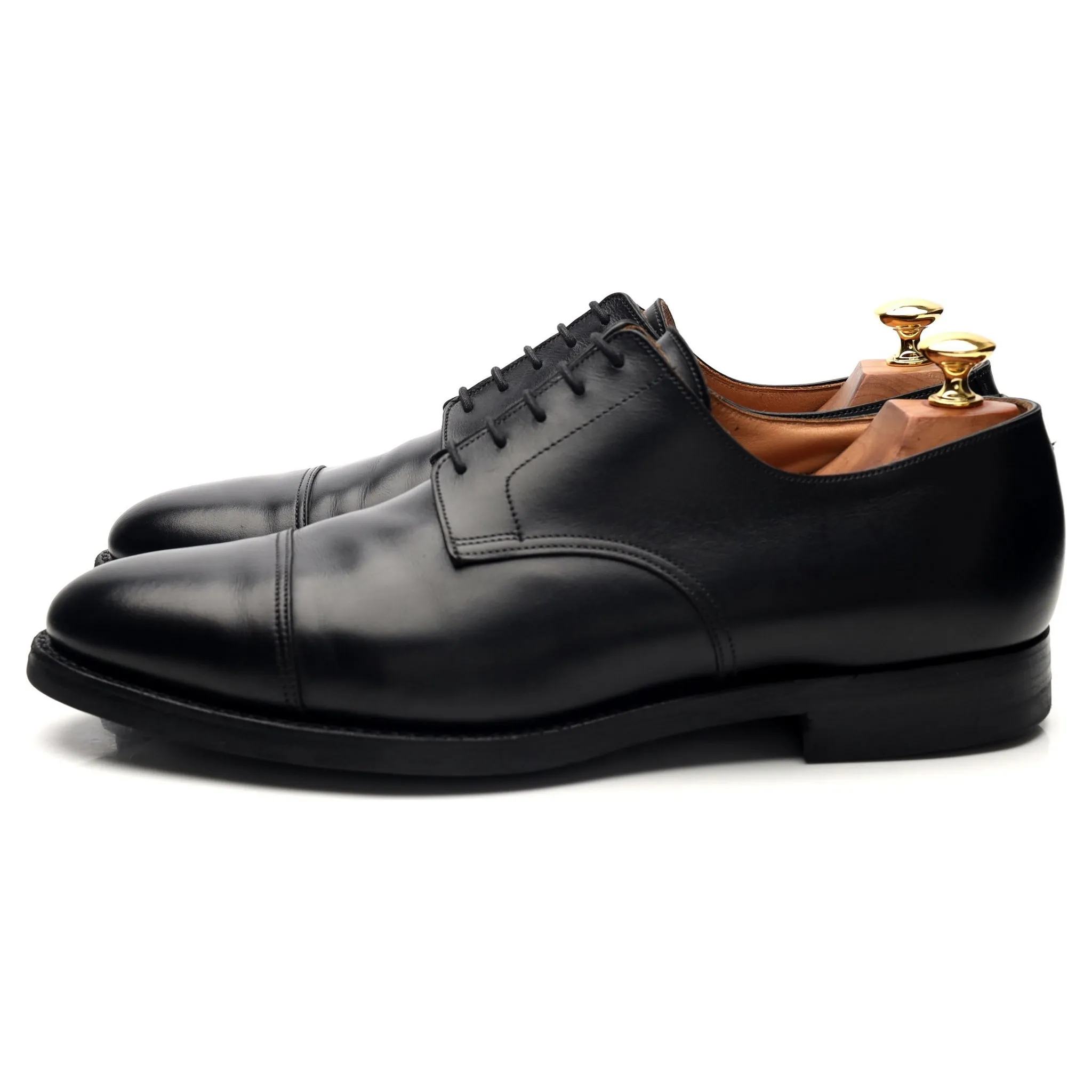 'Ripon' Black Leather Derby UK 9.5 E