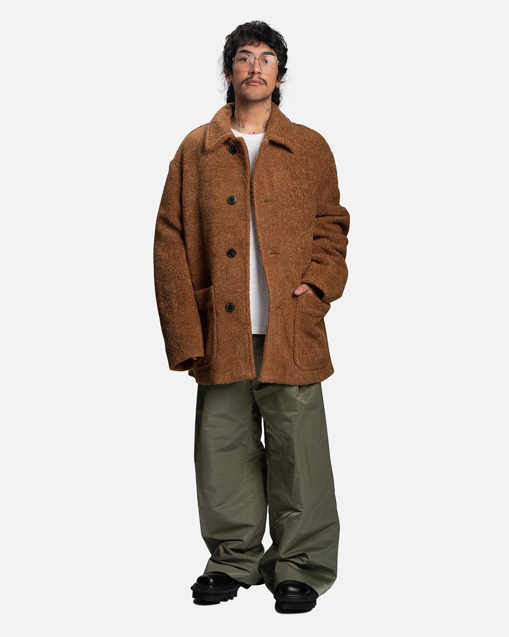 Ronnor Coat in Camel by Dries Van Noten