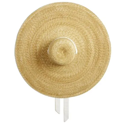 --Rossella Black Ribbon Straw Hat-