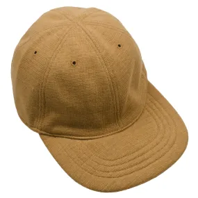 Brown Knit Cap with 6 Panels