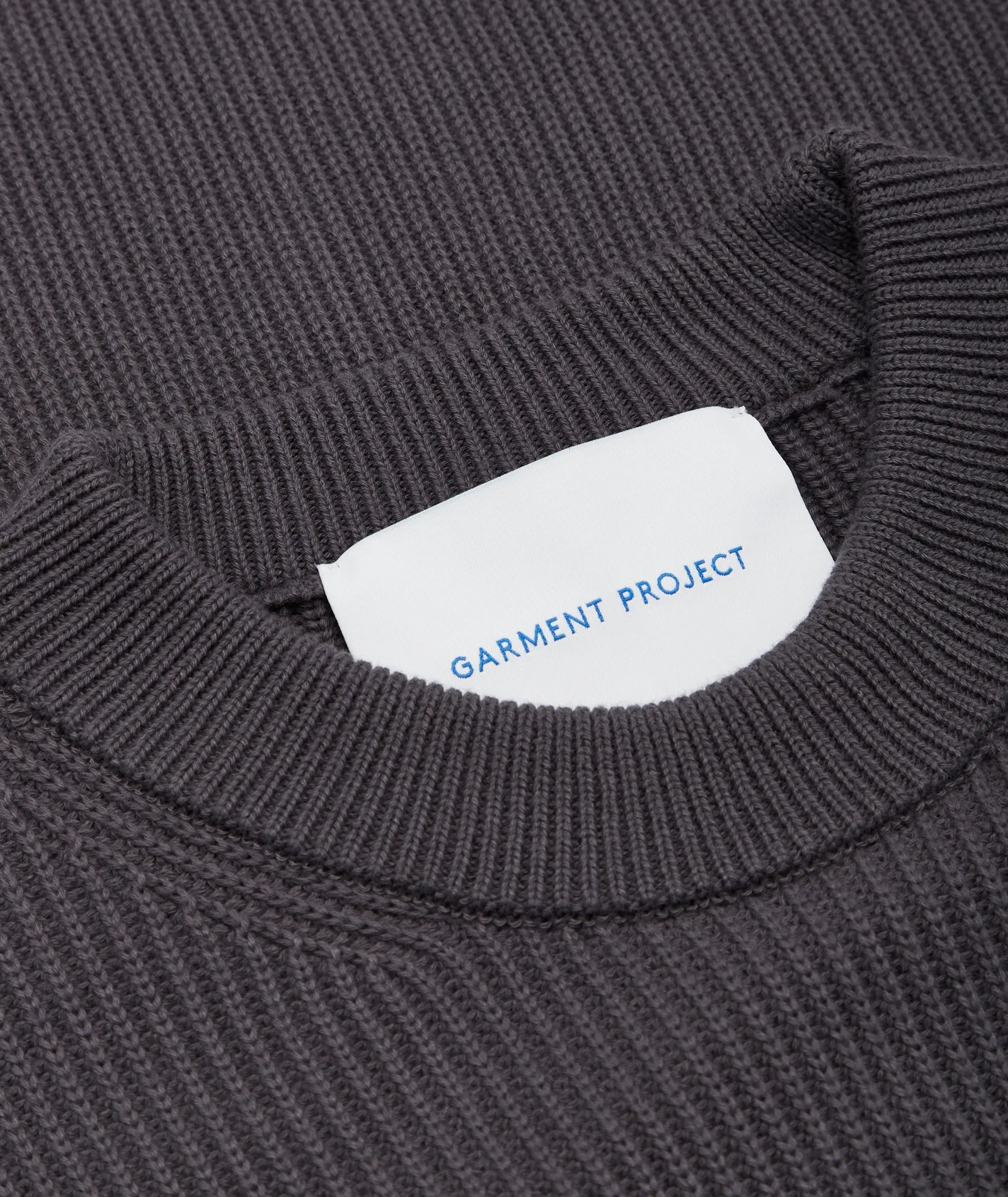 Round Neck Knit - Charcoal