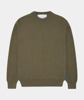 Round Neck Knit - Dusty Green