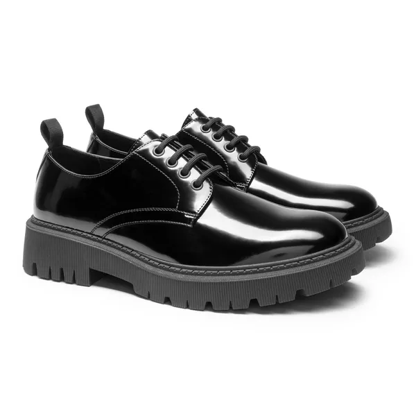 Round-Toe Men's Non-Slip Oxford Shoes