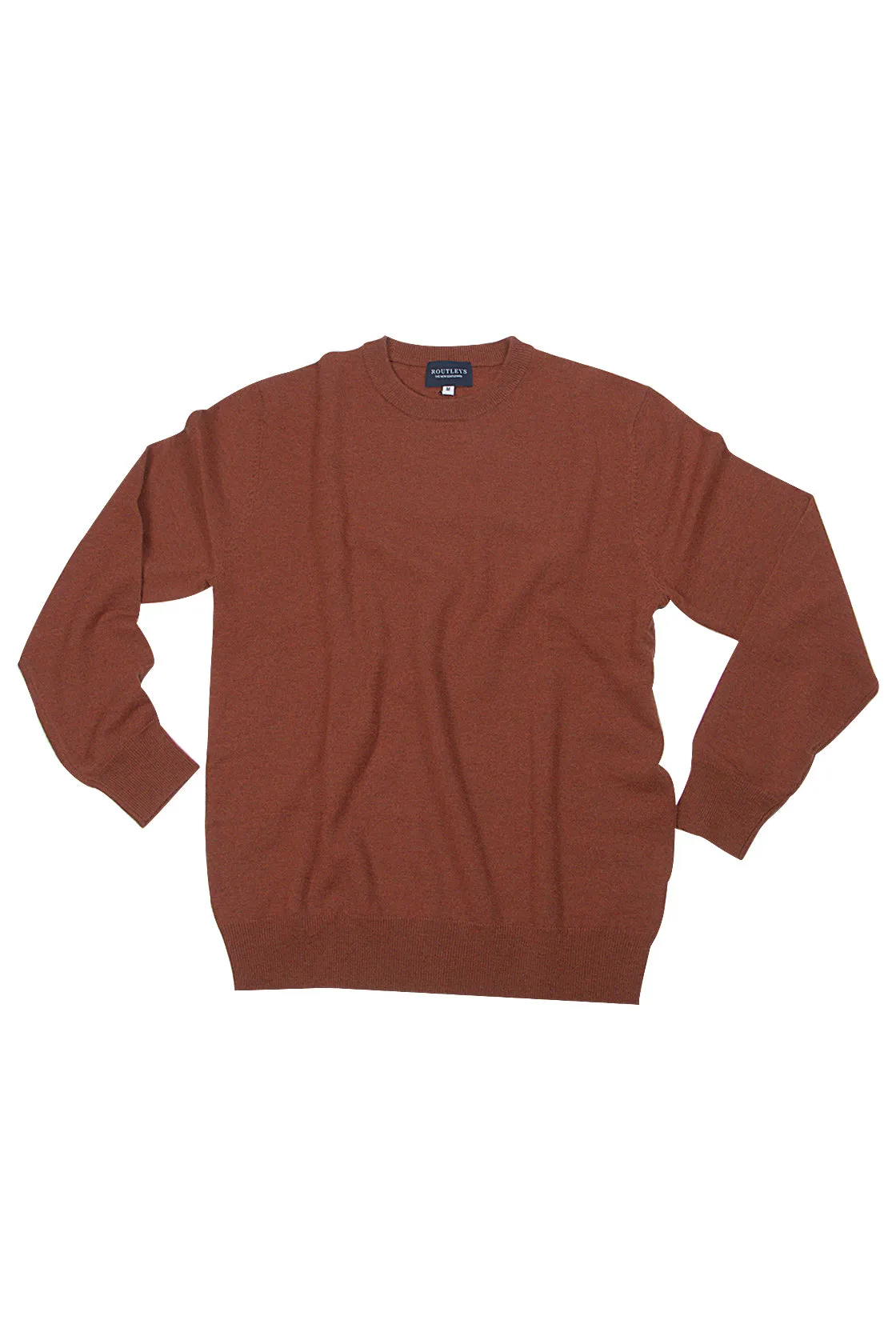 Routleys Wool/Cashmere Crew Neck Knit Brown