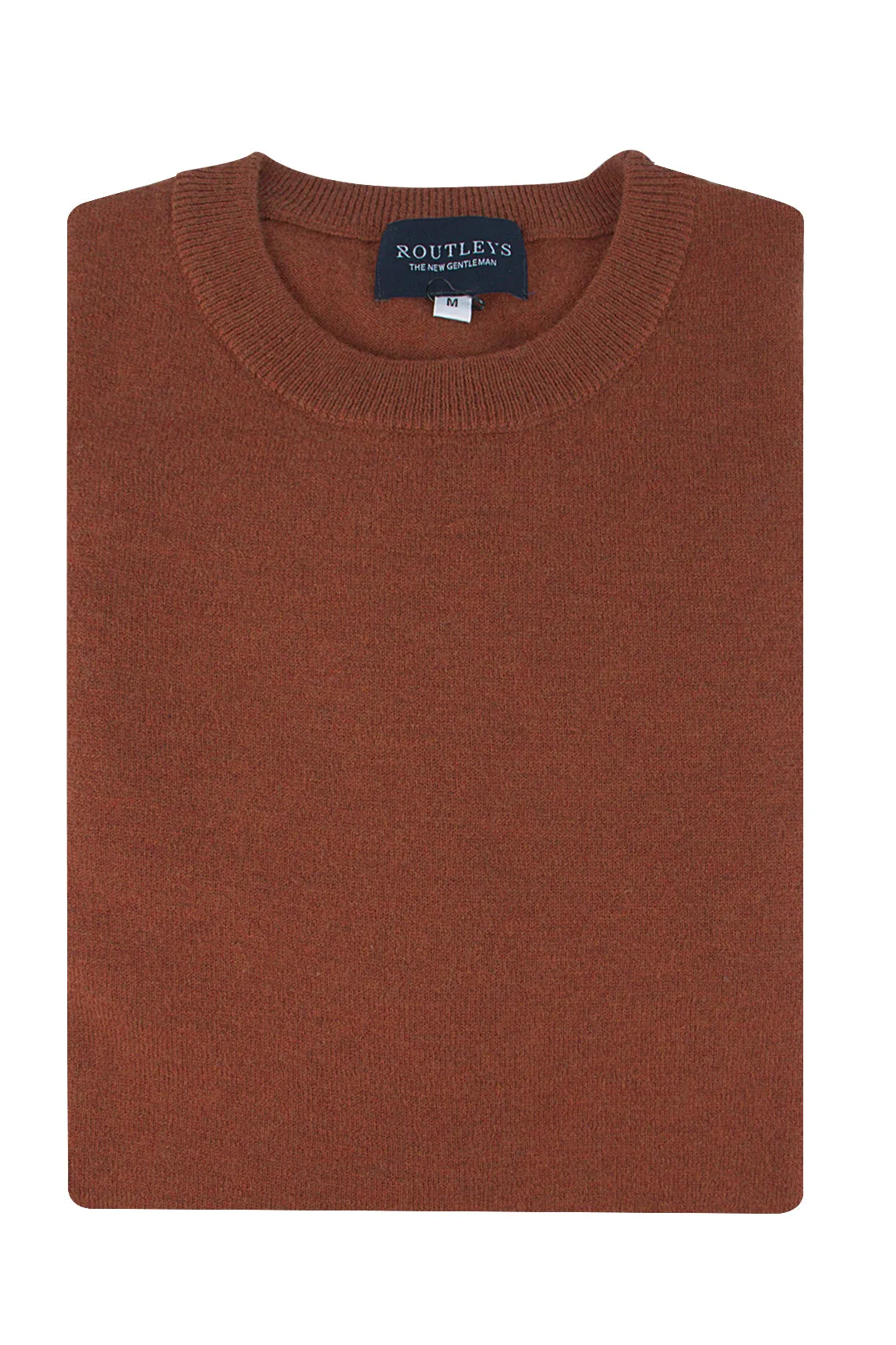 Routleys Wool/Cashmere Crew Neck Knit Brown