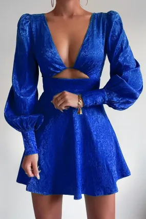 Royal Blue Rosalie Mini Dress