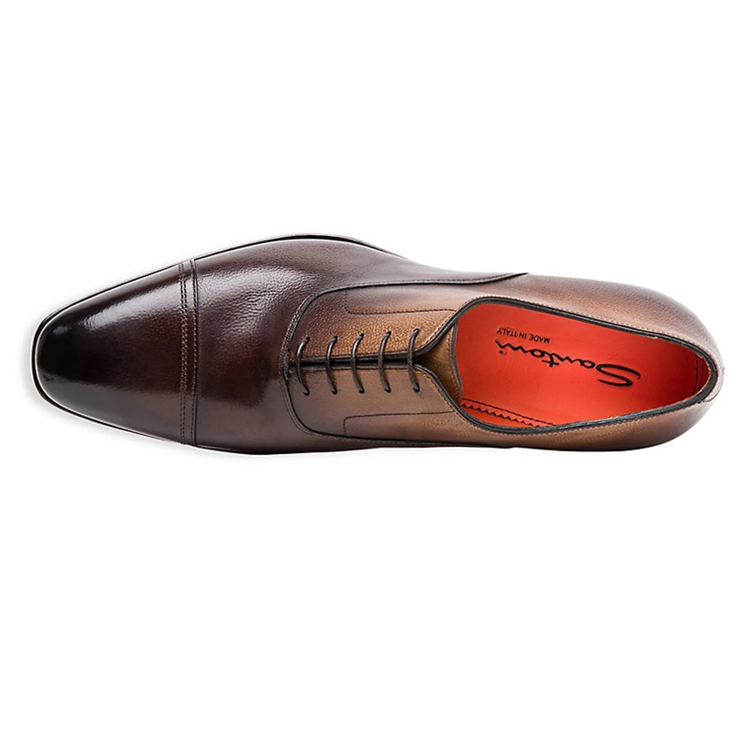 Santoni men's Cap Toe Oxford dress shoes