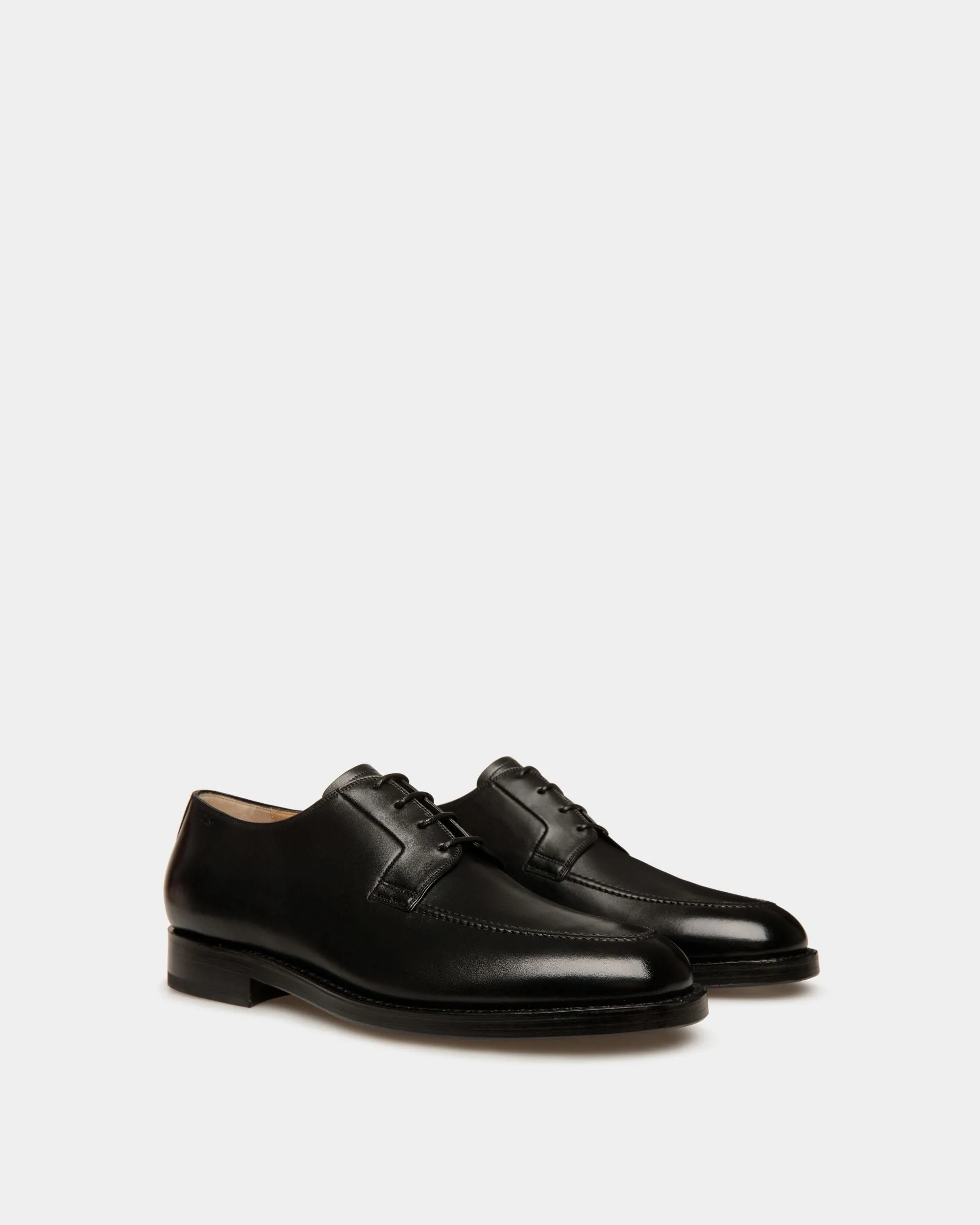 Schoenen Derby In Black Leather 