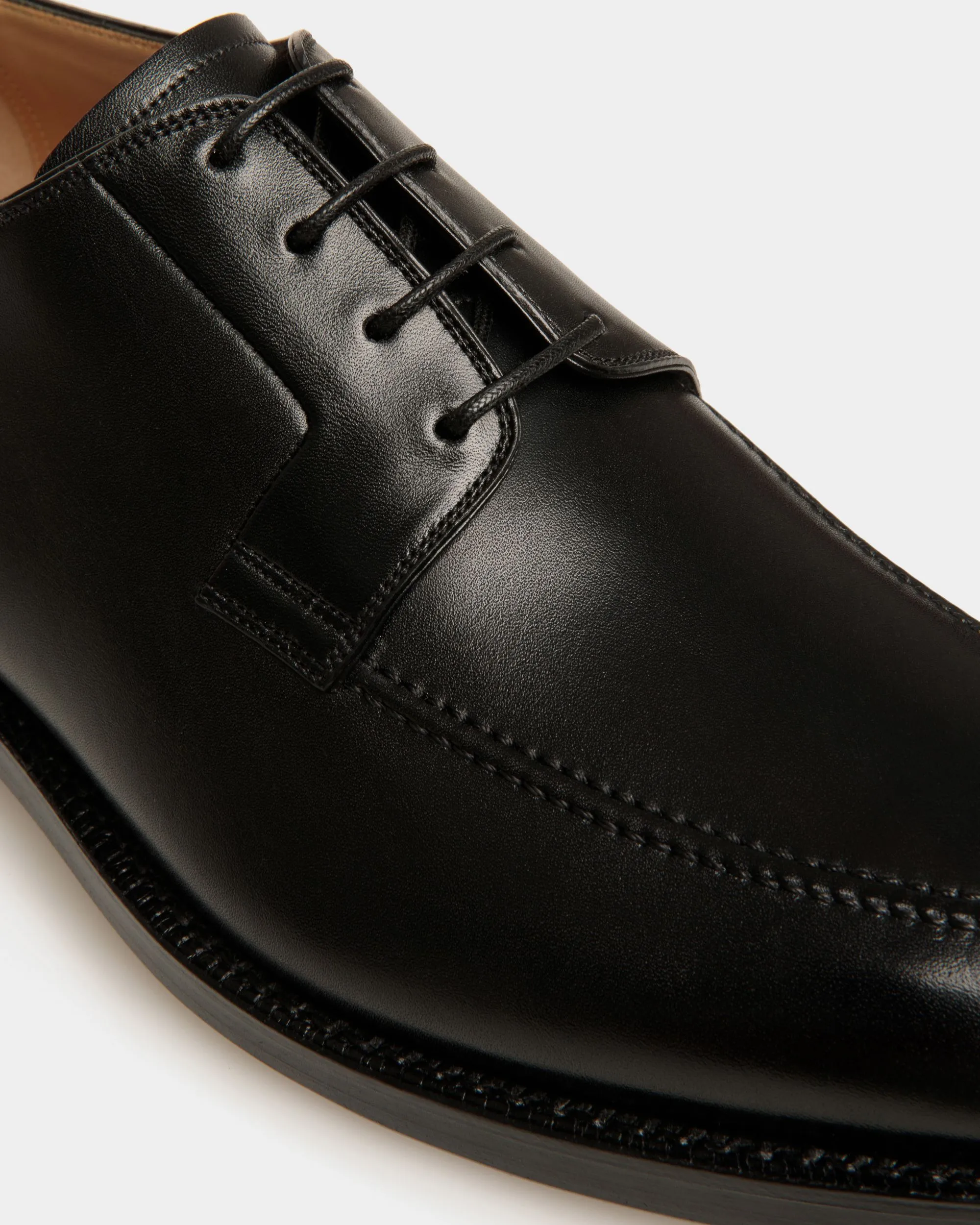 Schoenen Derby In Black Leather 