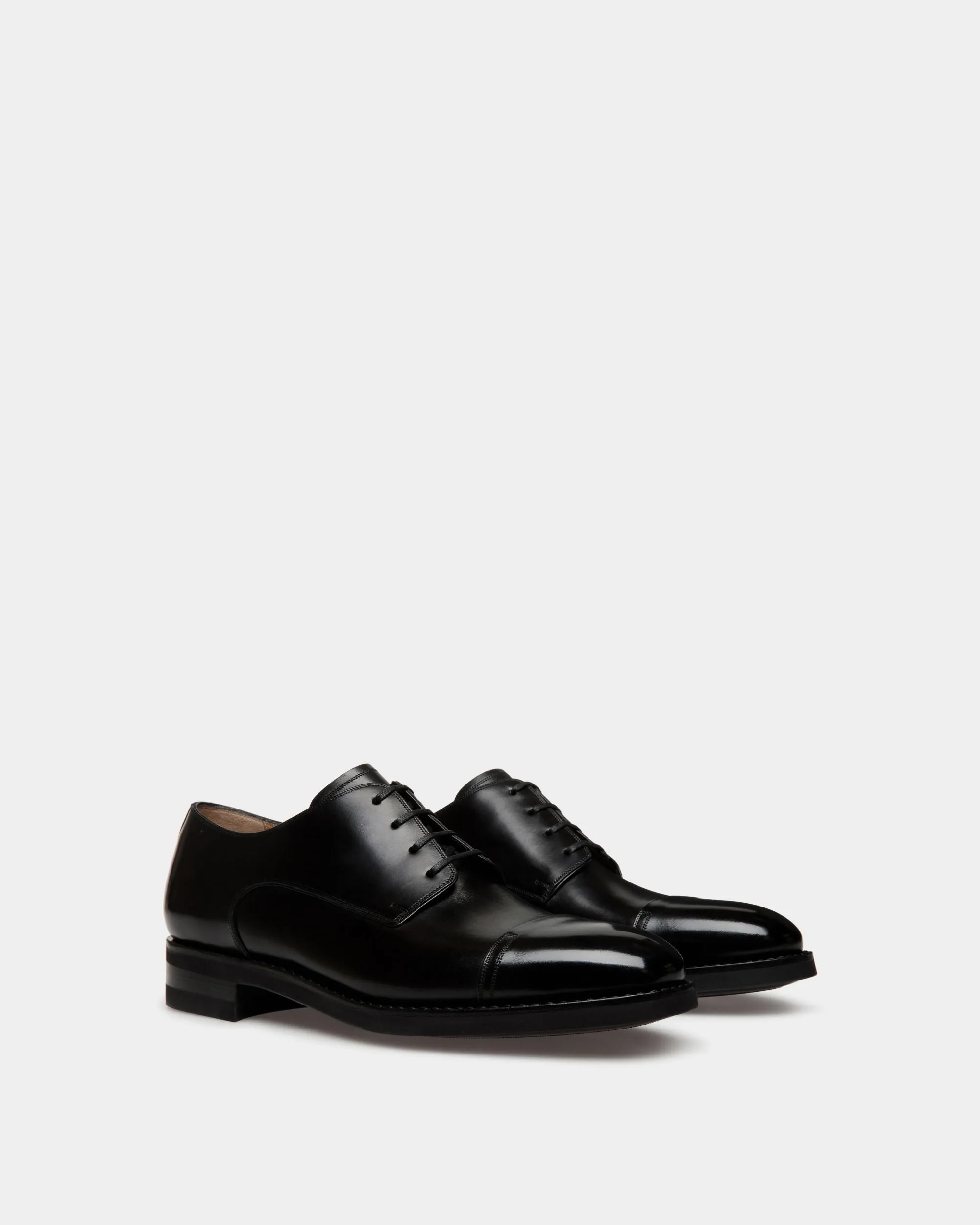 Scribe Un Derby In Black Leather 