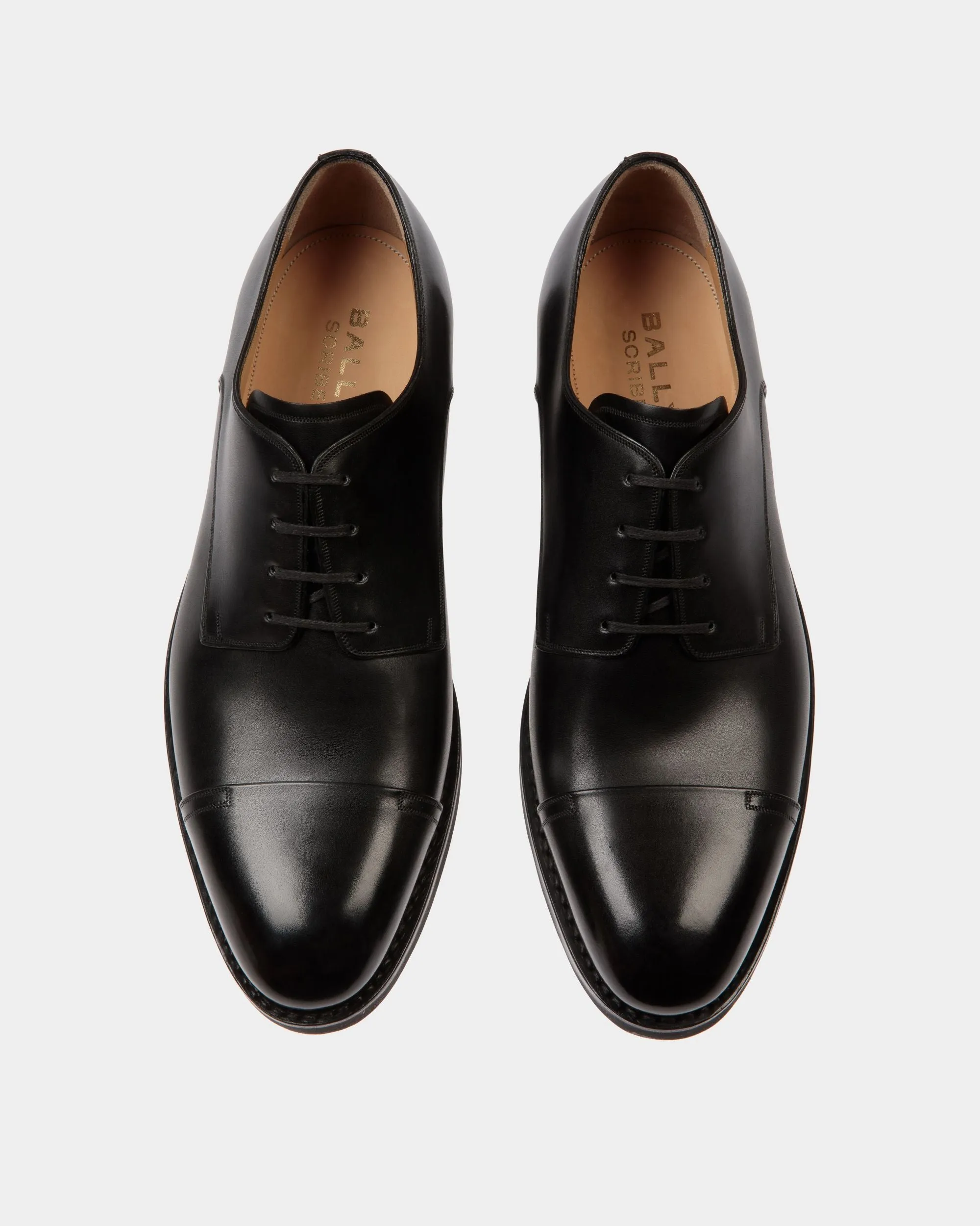 Scribe Un Derby In Black Leather 