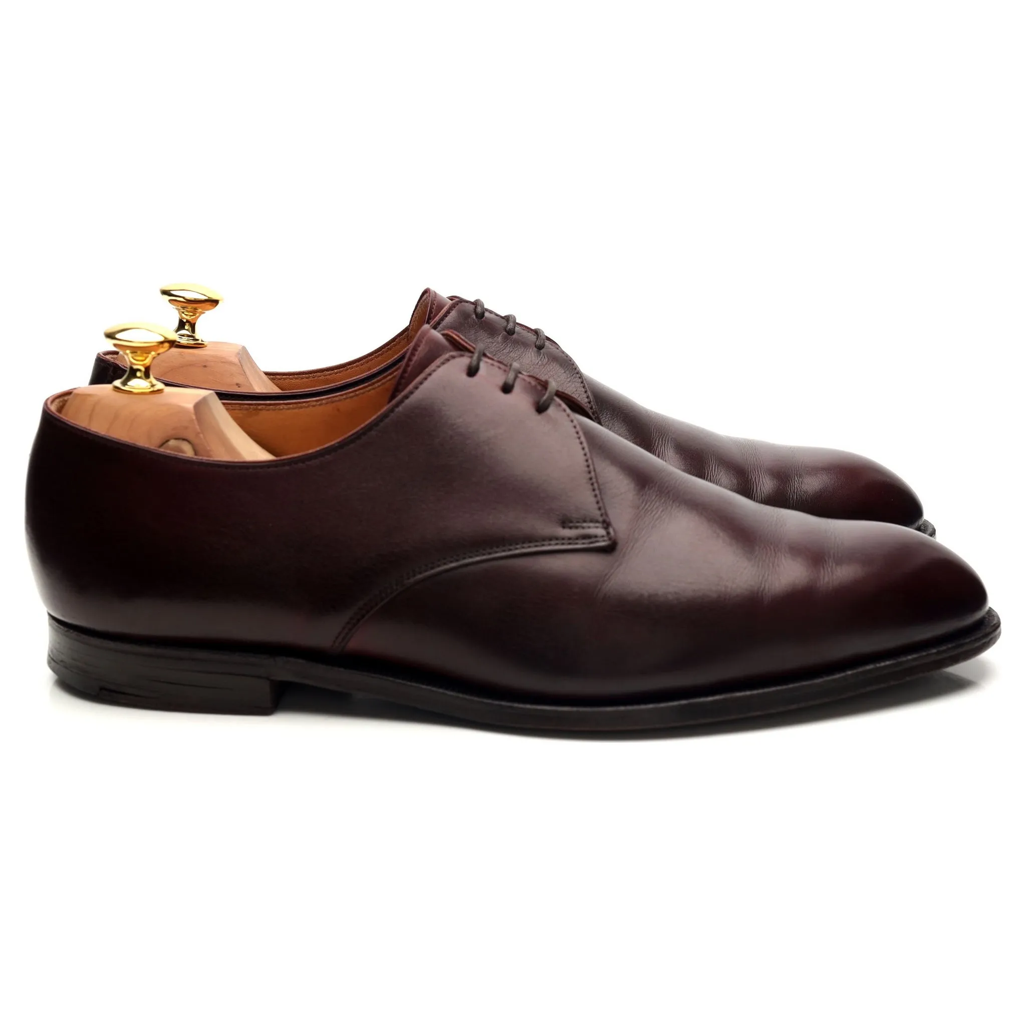 'Sherwood' Burgundy Leather Derby UK 10.5 F