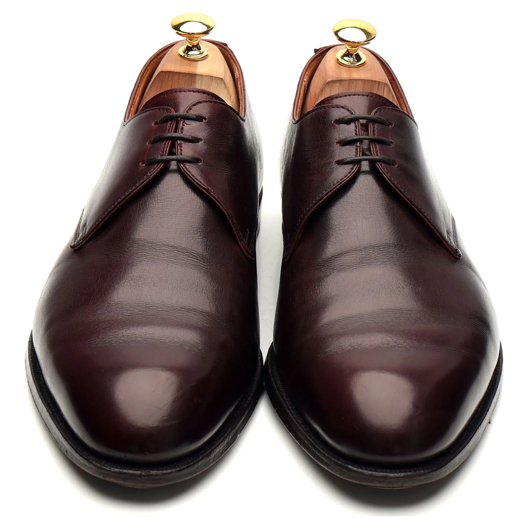 'Sherwood' Burgundy Leather Derby UK 10.5 F