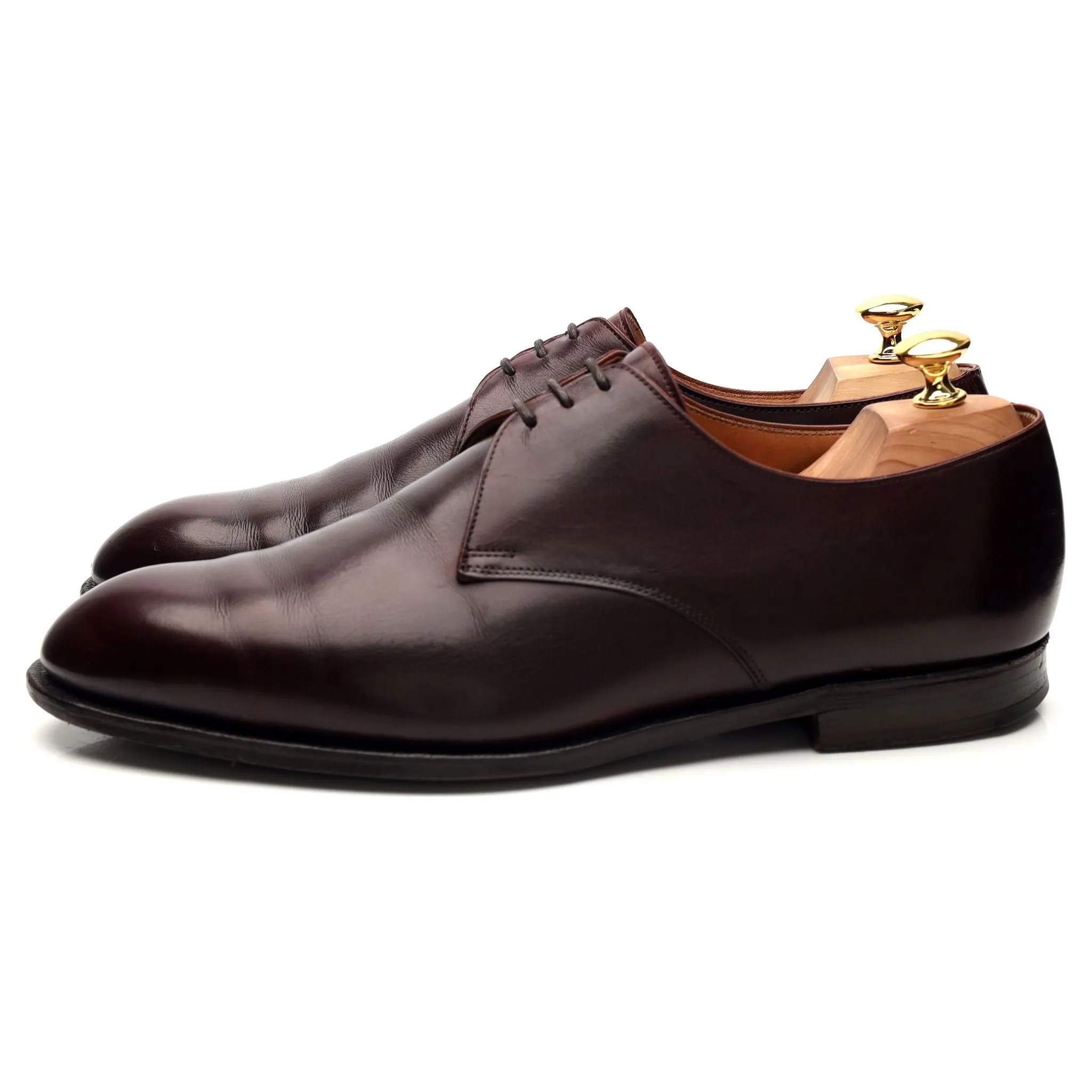 'Sherwood' Burgundy Leather Derby UK 10.5 F