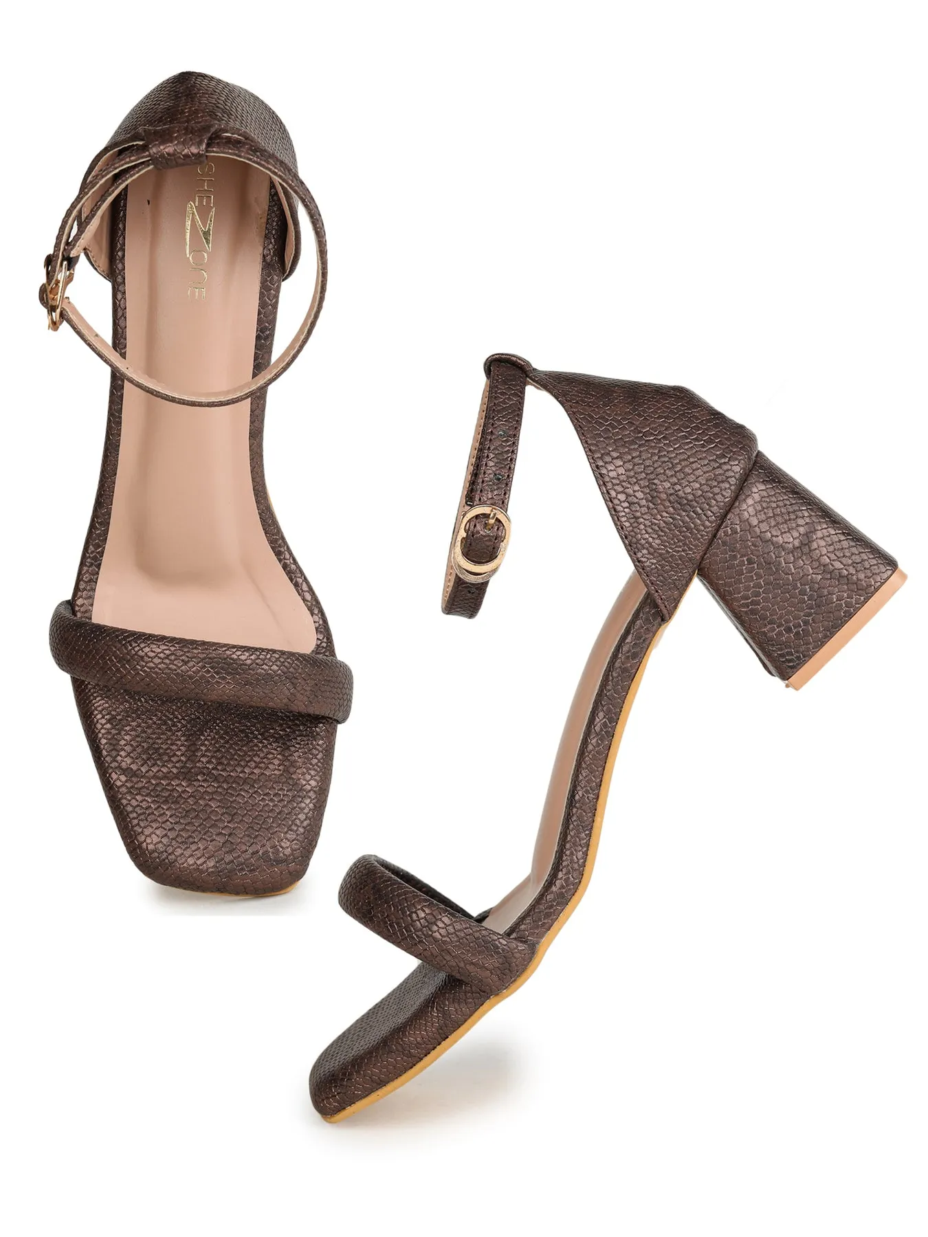 Shezone Copper Women Heels